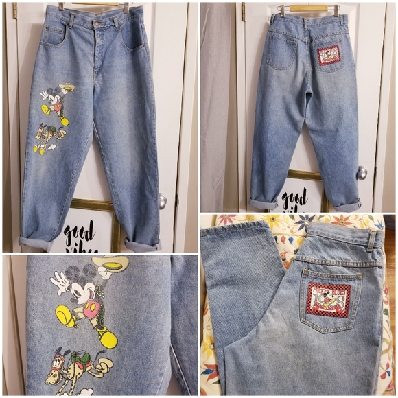 Disney Denim - Vintage Authentic Disney Mickey Blues Mom Jeans